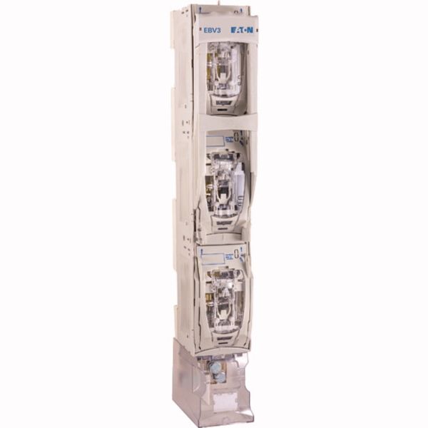 Fuse rail, low voltage, 400 A, AC 690 V, NH1|NH2, 3P, IEC image 1