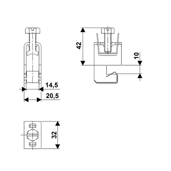 Universal conductor terminal 16-70mm² / 10mm image 2