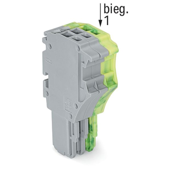 1-conductor female connector Push-in CAGE CLAMP® 1.5 mm² gray, green-y image 4