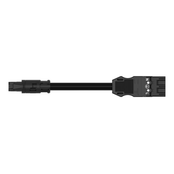 pre-assembled connecting cable Eca Plug/open-ended black image 2