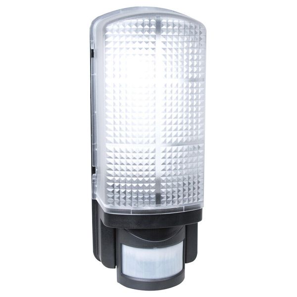 LED Luminaire 6W OUT. PIR IP44 black 2400001 SHADA image 1