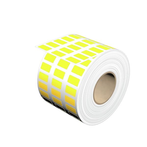 Device marking, Self-adhesive, halogen-free, 17 mm, Polyester, yellow image 1