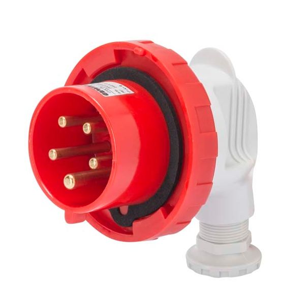 90° PLUG - IP67 - 3P+N+E 16A 380-415V 50/60HZ - RED - 6H - SCREW WIRING image 2