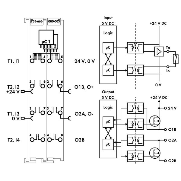 Fail-safe 4/2 channel digital input/output 24 VDC 10 A yellow image 4