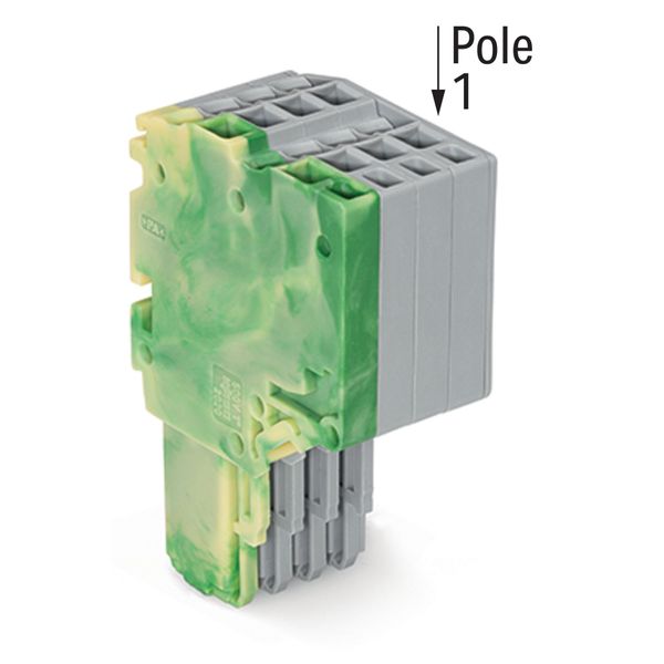 2-conductor female connector Push-in CAGE CLAMP® 1.5 mm² green-yellow/ image 2