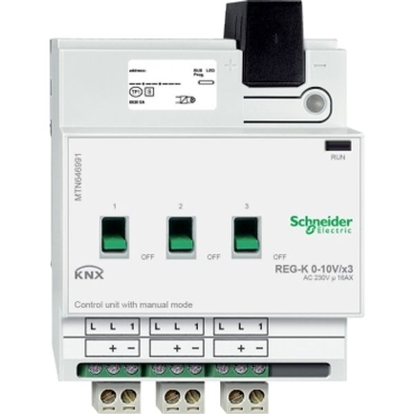 Control unit 0-10 V REG-K/3-gang with manual mode, light grey image 4