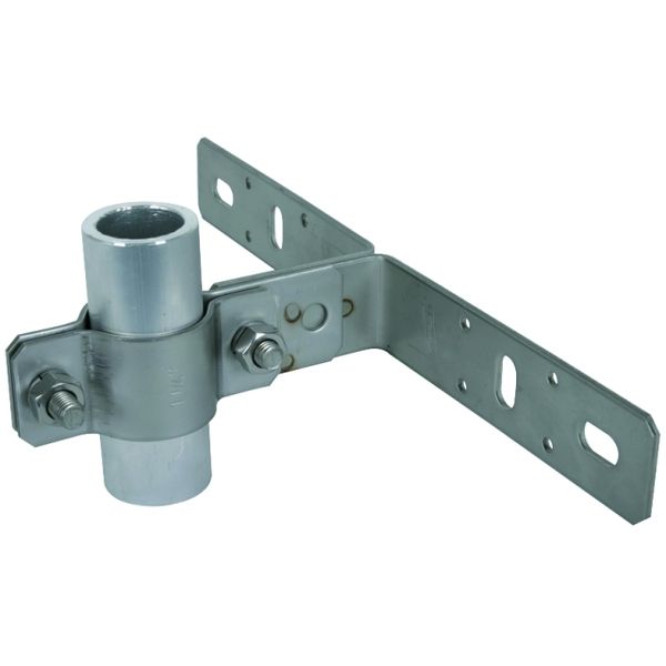 Mounting bracket StSt with cleat f. pipes D 40mm for DEHNiso-Combi image 1