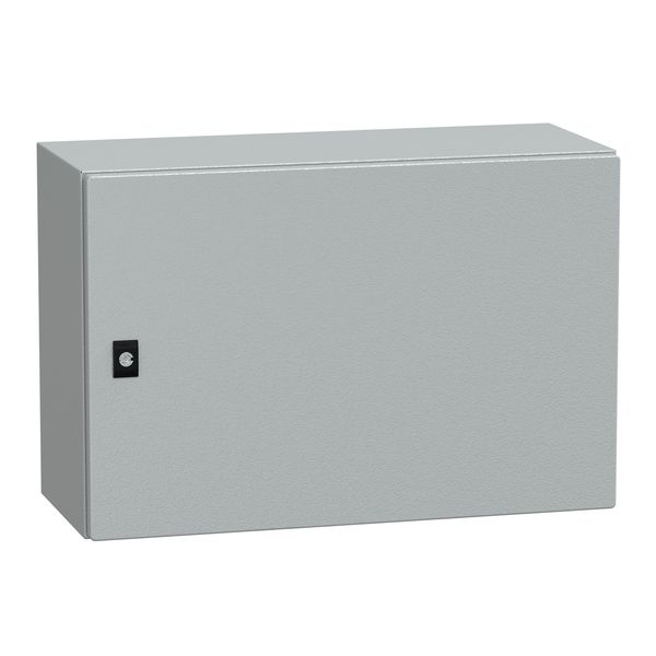 Spacial CRN plain door with mount.plate. H400xW600xD250 IP66 IK10 RAL7035.. image 1