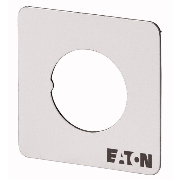 Front plate, For use with T0, T3, P1, 45 x 45 (for frame 48 x 48) mm, Blank, can be engraved image 1