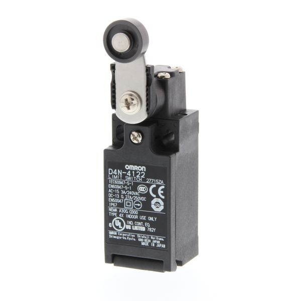 Limit switch, Roller lever (metal lever, bearing roller), 1NC/1NO (sna image 2