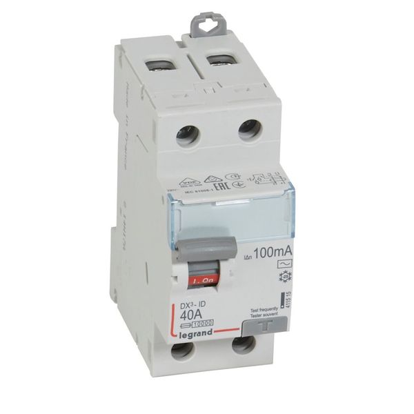 RCD DX³-ID - 2P - 230 V~ - 40 A - 100 mA - AC type image 1