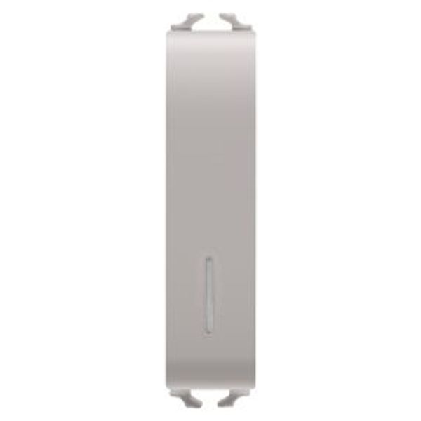 PUSH-BUTTON 1P 250V ac - NO 10A ILLUMINABLE - WITH DIFFUSER - 1/2 MODULE - NATURAL SATIN BEIGE - CHORUSMART image 1