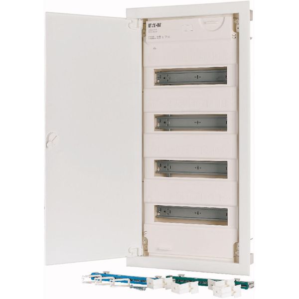 Compact distribution board-flush mounting, 4-rows, super-slim sheet steel door image 13