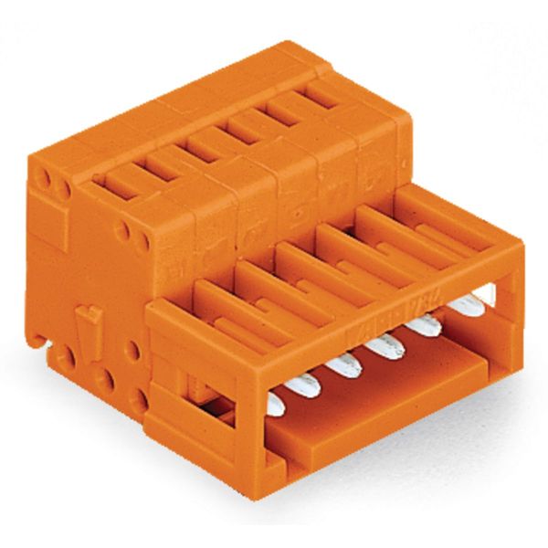 1-conductor male connector CAGE CLAMP® 1.5 mm² orange image 1