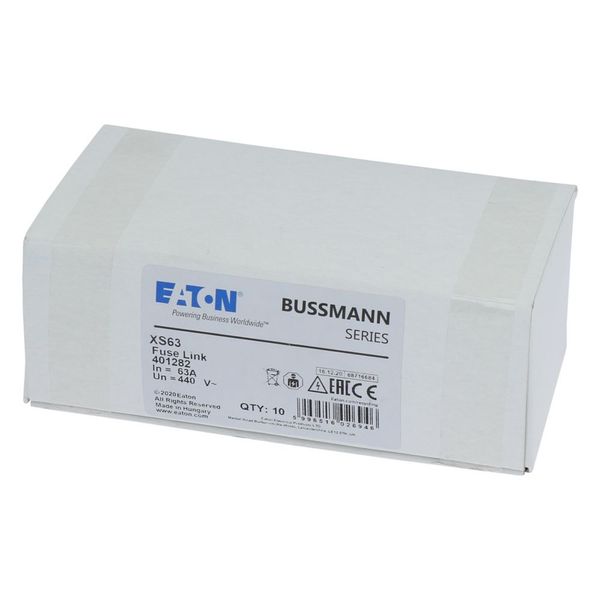 Fuse-link, LV, 63 A, AC 440 V, BS88/F3, 27 x 80 mm, gL/gG, BS image 16