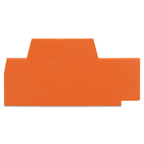 End and intermediate plate 2.5 mm thick orange image 1