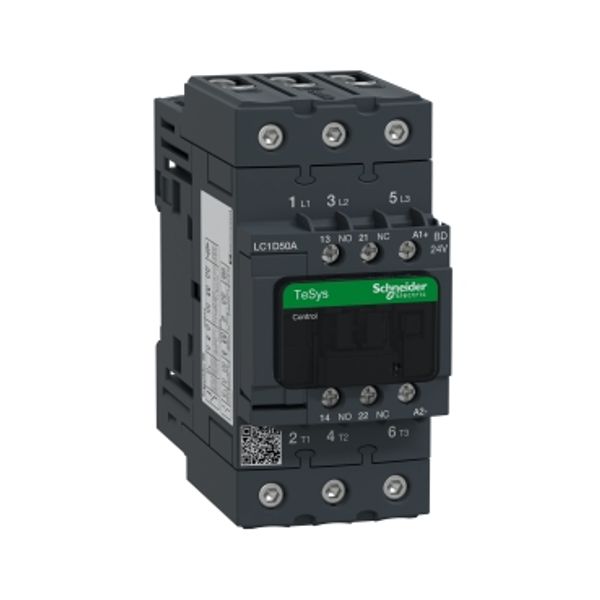 TeSys Deca contactor - 3P(3 NO) - AC-3/AC-3e - = 440 V 50 A - 24 V DC standard coil image 5
