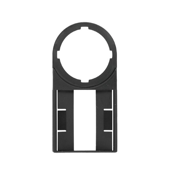 Device marking holder, 27 mm, Polyamide 66, black image 1