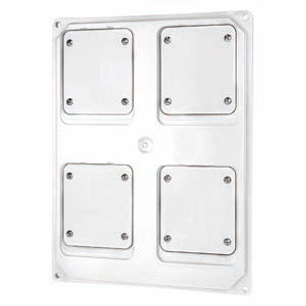 QMC16/63 - FLANGED PANEL - 4 FLUSH MOUNTING FLANGES 16/32A - WHITE image 2