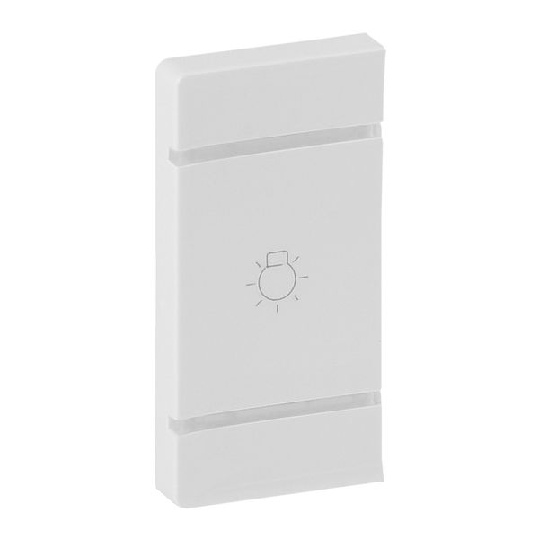 Cover plate Valena Life - light symbol - left-hand side mounting - white image 1