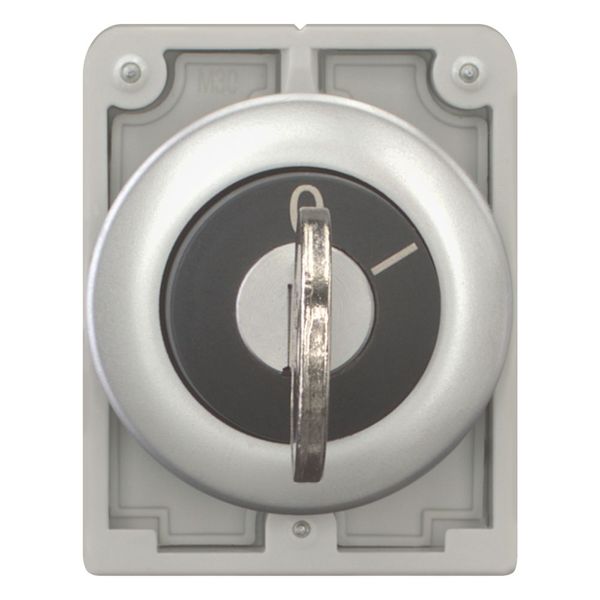 Key-operated actuator, Flat Front, maintained, 2 positions, Key withdrawable: 0, Metal bezel image 5