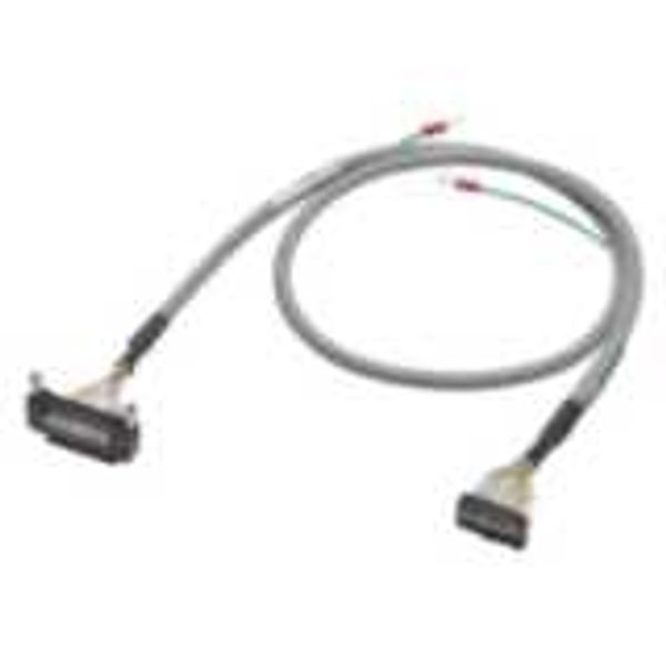 I/O connection cable, with shield connection, FCN24 to MIL20 for G70A- XW2Z8144M image 1