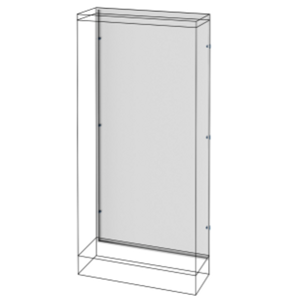 REAR PANEL - FLOOR-MOUNTING DISTRIBUTION BOARDS WITH SIDE COMPARTMENT - QDX 630/1600 H - (600+300)X2000MM image 1