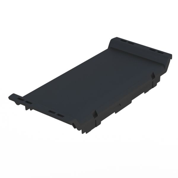 Cover, IP20 in installed state, Plastic, black, Width: 45 mm image 1