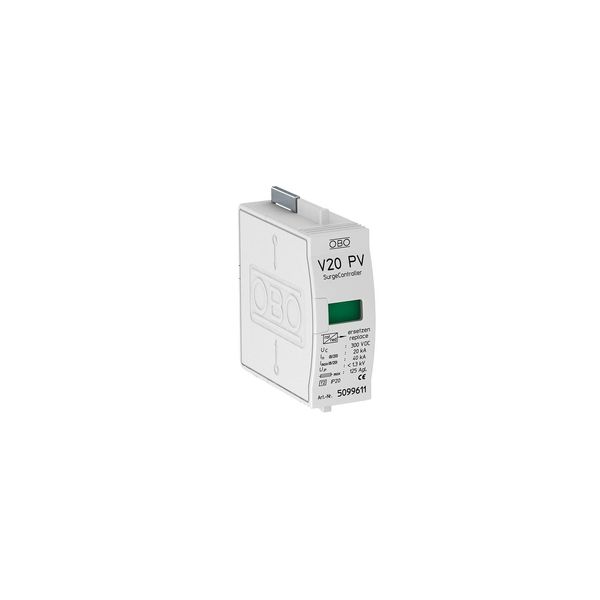 V20-C 0-300PV SurgeController V20 plug-in arrester f. PV systems 300V DC image 1