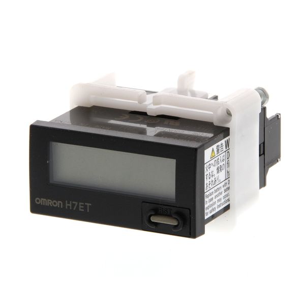 Time counter, 1/32DIN (48 x 24 mm), self-powered, LCD, 7-digit, 999999 image 4