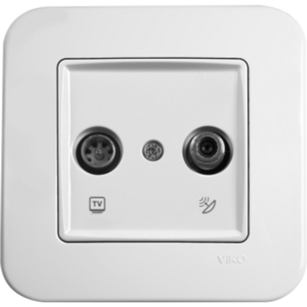 Linnera-Rollina Sat Socket Trans (Sat-TV) (8-11dB) White image 1