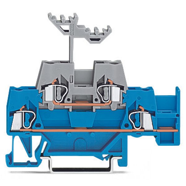 Double-deck terminal block Through/through terminal block with additio image 1