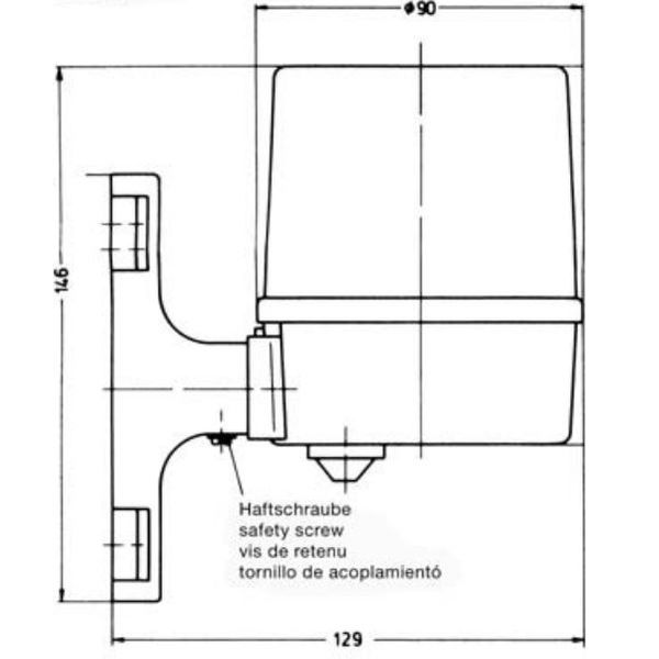 Twilight switch for industry approx. 1-100 Lux, AC 230V, 1NO contact, 10A, protection class IP54 image 3