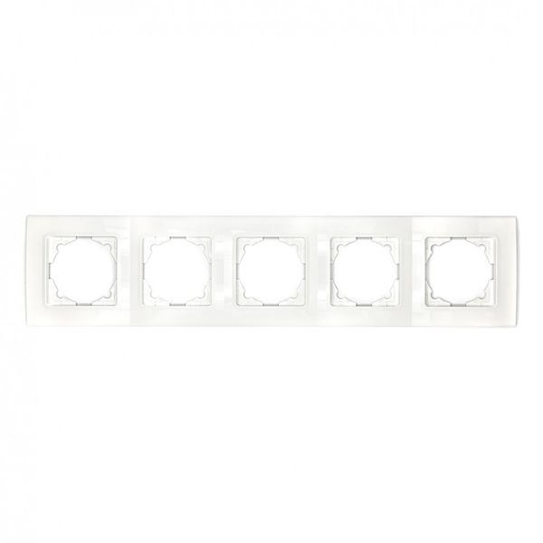 Linnera-Rollina Five Gang Frame White image 2