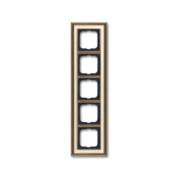 1725-848-500 Cover Frame Busch-dynasty® antique brass ivory white image 1