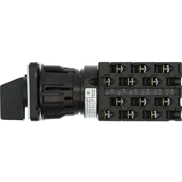 Step switches, T0, 20 A, centre mounting, 6 contact unit(s), Contacts: 12, 45 °, maintained, Without 0 (Off) position, 1-3, Design number 8476 image 32