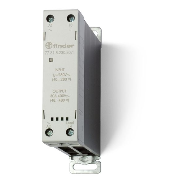 Modular SSR.22,5mm.1NO output 30A/400VAC/input 24VDC Random switch-on (77.31.9.024.8071) image 3