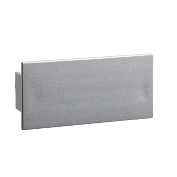 OptiLine 45 - joint cover piece for front cover - PC/ABS - aluminium metallic image 2