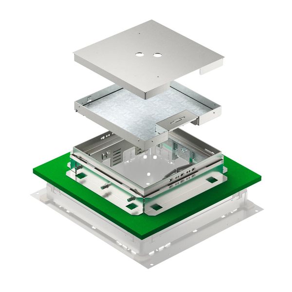 TRKSN 9 VS 250 Square cassette seamless floor rectangular, cord outlet 243x243x83 image 1