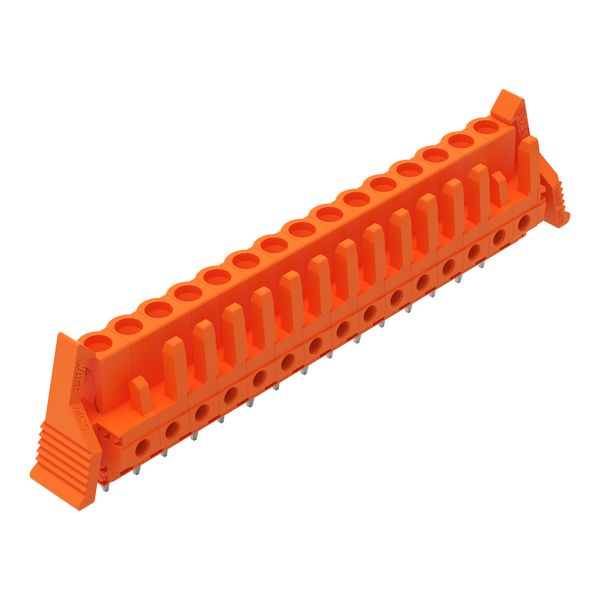 THT female header straight Pin spacing 5.08 mm orange image 2