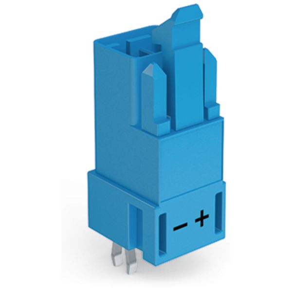 Plug for PCBs straight 2-pole blue image 2