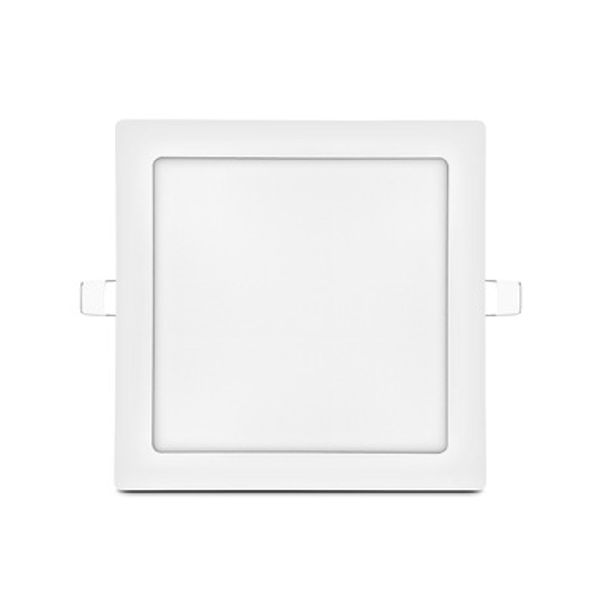 LED Panel 12W 1080lm 4000K CRI80 IP20 120ø square white image 1