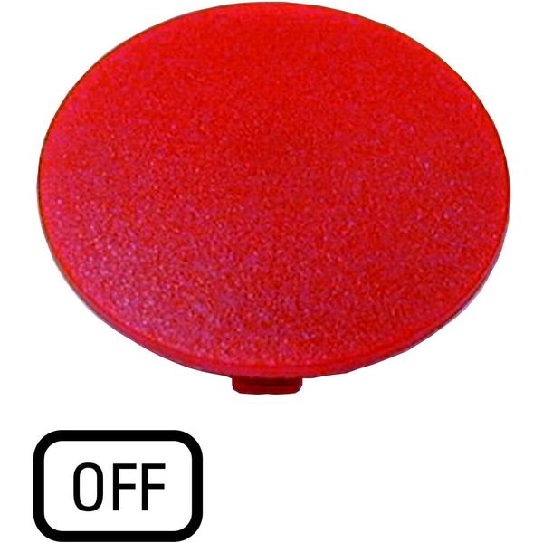 Button plate, mushroom red, OFF image 2