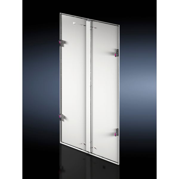 Side panel, vertically divided, 2200x800 mm, RAL 7035 image 4