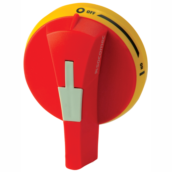 Handle Type S0 for external operation SIRCO M, IP65, Red&Yellow,  Indi image 1