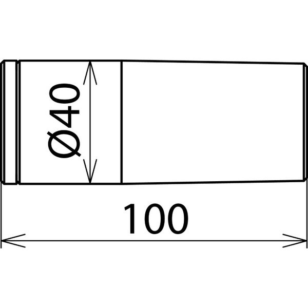 Intake tube adapter D 20/40mm f. MS dry cleaning kits up to 36kV image 2