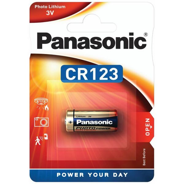 PANASONIC Lithium Power CR123 BL1. image 1