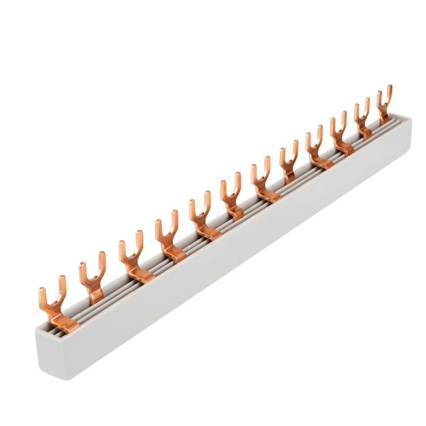 Busbar, 1xRCCB 4-pole, 4xMCB 1+N, 12MW, 10mmý image 4