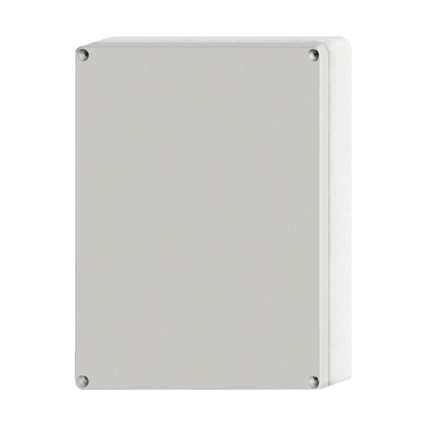 Enclosure ABS, grey cover, 289x239x107 mm, RAL7035 image 1