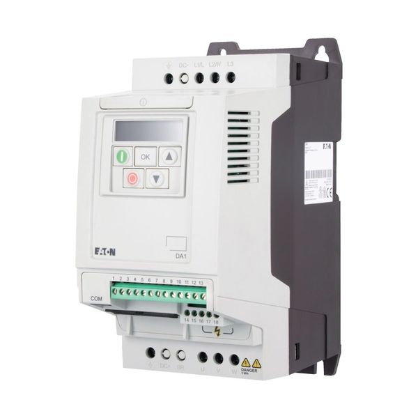 Variable frequency drive, 500 V AC, 3-phase, 4.1 A, 2.2 kW, IP20/NEMA 0, 7-digital display assembly image 6